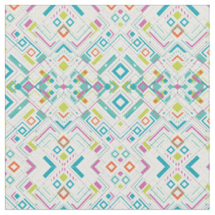 Tissu Motif géométrique abstrait Aztec