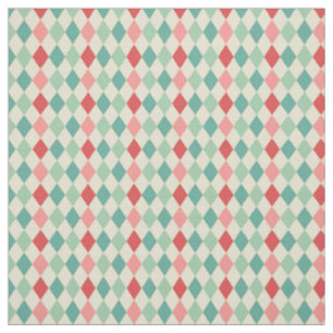 Tissu Motif géométrique Arlequin Retro