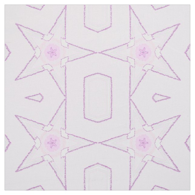 Tissu Motif géométrique de blush d'étoile scintillante (Échantillon)
