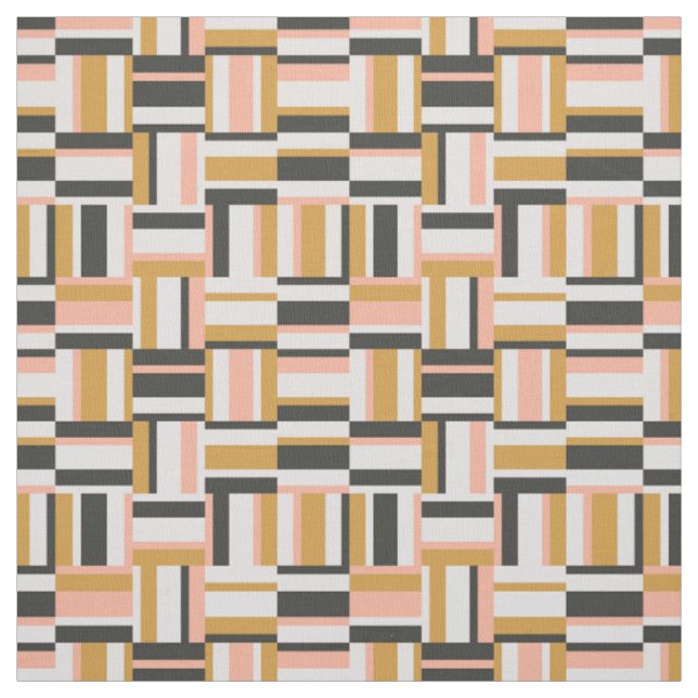 Tissu Motif géométrique de forme (Échantillon)