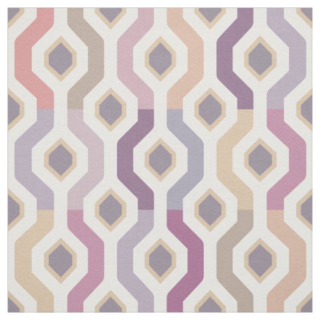 Tissu Motif géométrique de lien de mod de la moitié du (Échantillon)