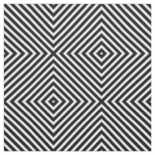 Tissu Motif géométrique de rayure d'illusion