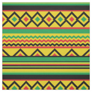 Tissu Motif Géométrique Gras Kente Africain