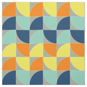 Tissu Motif géométrique moderne du milieu du siècle