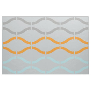 Tissu Motif géométrique rétro Pastel Funky
