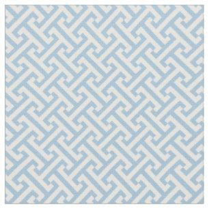 Tissu Motif grec bleu ciel