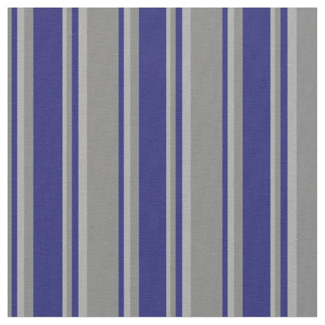 Tissu Motif Gris, Bleu nuit et Gris foncé (Fermer)