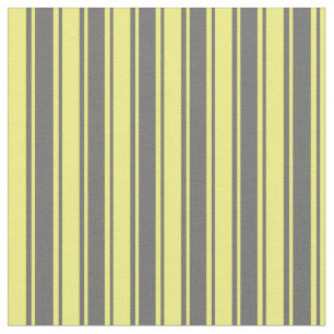 Tissu Motif gris clair et jaune rayé/bordé