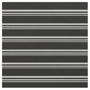 Tissu Motif gris et noir