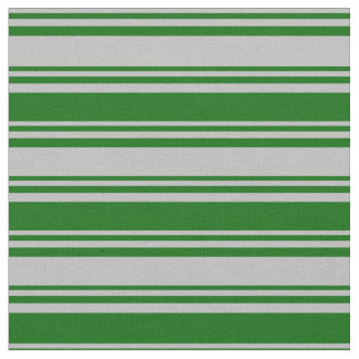 Tissu Motif gris et vert foncé