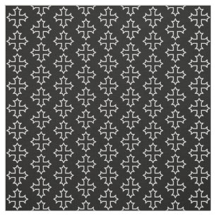 Tissu Motif hiérarchique croisé copte