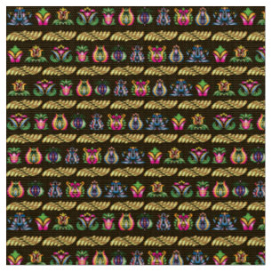 Tissu Motif hongrois folklorique