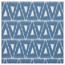 Tissu motif Ikat bleu