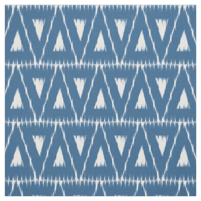 Tissu motif Ikat bleu (Échantillon)