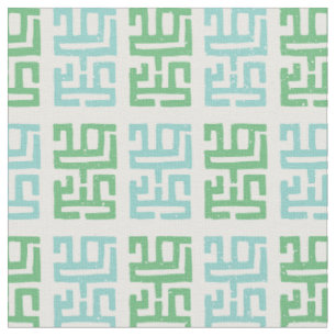 Tissu Motif inspiré par l'impression de boue  Blanc/Ver