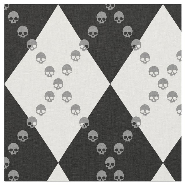 Tissu Motif Jacquard crâne (Fermer)