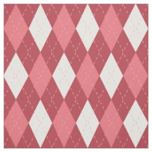 Tissu Motif Jacquard rose et blanc