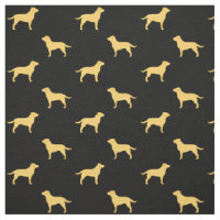 Motif jaune de silhouettes de labrador retriever