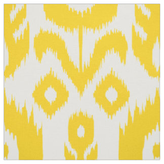 Tissu Motif jaune d'Ikat