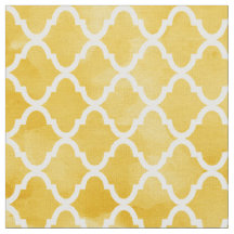 Motif jaune riche moderne de Quatrefoil