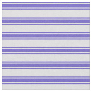 Tissu Motif Lavande et lignes bleu ardoise