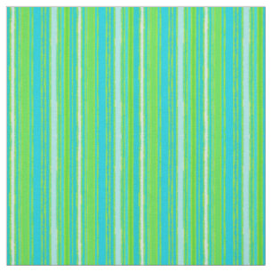Tissu Motif Lime Green Aqua Turquoise Blue Stripes