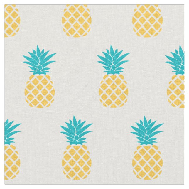 Tissu Motif lumineux d'ananas (Fermer)