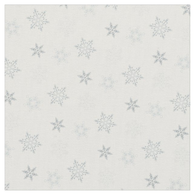 Tissu Motif magnifique grise Snowflakes (Fermer)