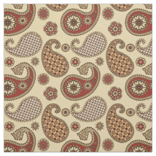 Tissu Motif, marron, tan et beige