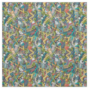Tissu Motif Médicale d'icône d'art abstrait