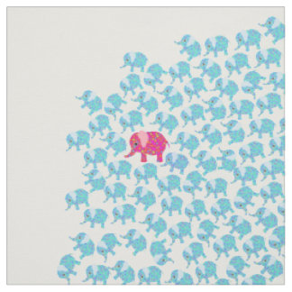 Tissu Motif mignon floral turquoise rose vintage