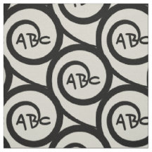Motif moderne de spirale de monogramme de graffiti