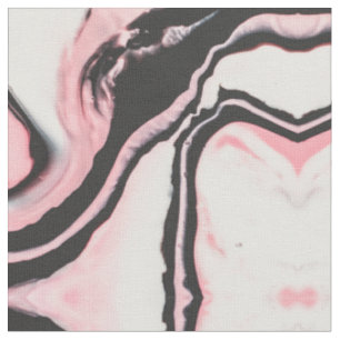 Tissu Motif moderne en marbre rose noir peint
