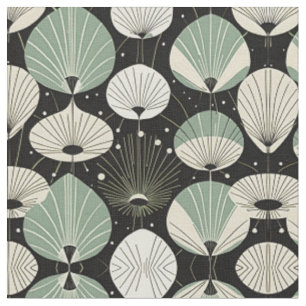 Tissu Motif moderne géométrique de l'ère atomique rétro