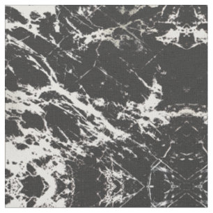 Tissu Motif moderne unique en marbre noir blanc marbre p