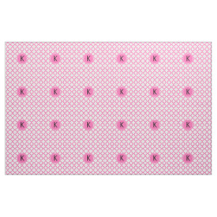 Tissu Motif monochrome rose chaud
