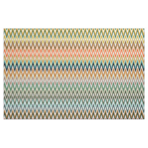 Tissu Motif multicolore Zigzag