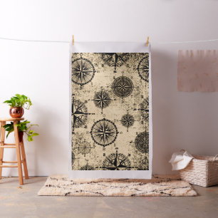 Tissu Motif nautique vintage
