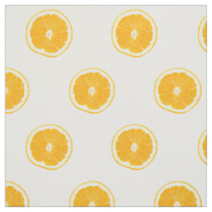Tissu Motif orange juteux frais de tranche