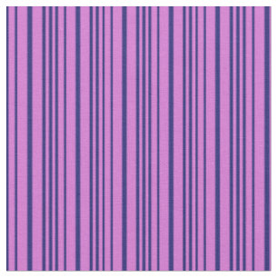Tissu Motif Orchid & Midnight Blue Lines
