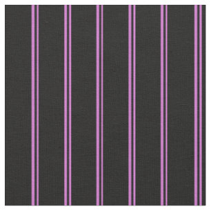 Tissu Motif orchidée et à rayures noires
