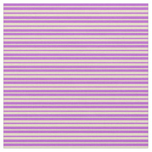 Tissu Motif Orchidée et Tan Stripes
