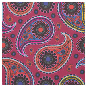 Tissu Motif Paisley, Persian Paisley, Oriental Paisley