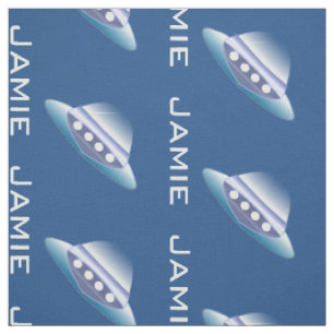 Tissu Motif personnalisé bleu et blanc