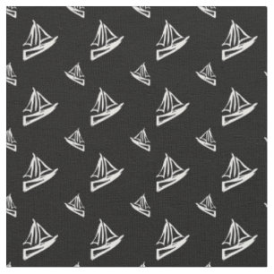 Tissu Motif peu précis de voilier