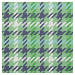 Tissu Motif plaid bleu marine rétro
