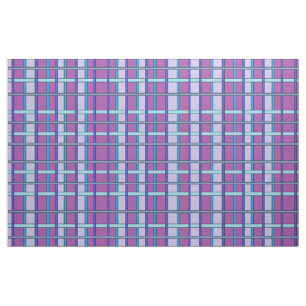 Tissu Motif Plaid Purs et Blues