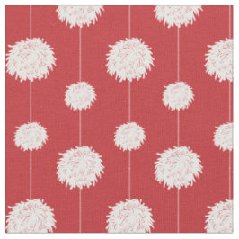 Tissu Motif Pom Pom Pom-pom girl rouge