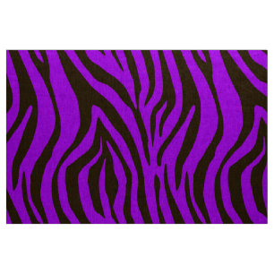 Tissu Motif pourpre de poster de animal de zèbre