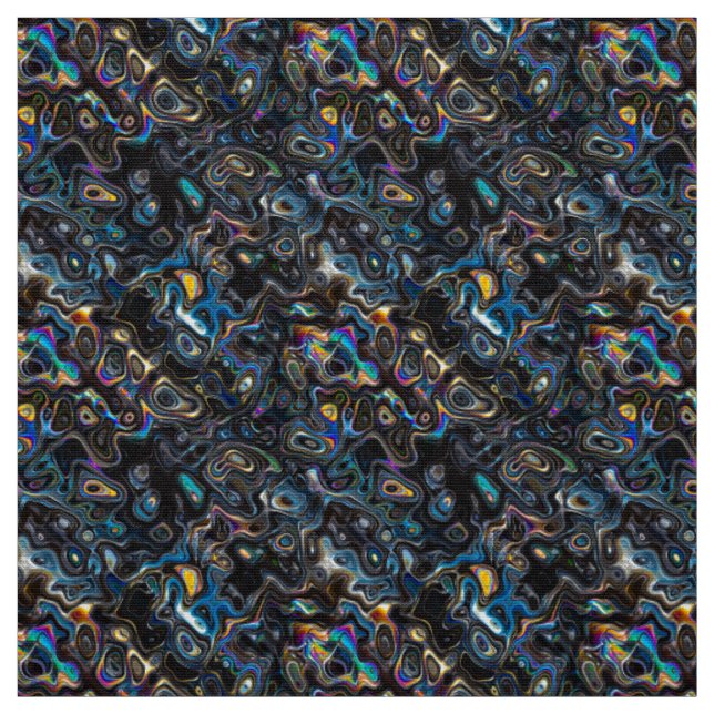 Tissu Motif psychédélique Abstrait (Échantillon)